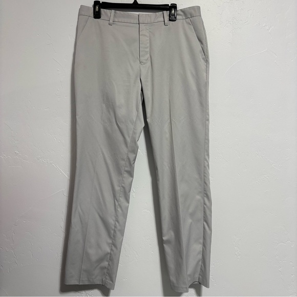 Ashworth Men's Golf Pant Light Gray Neutral 34X32 Lightweight FLAW - Picture 1 of 16